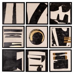 QUADRI ASTRATTI GEOMETRIC GOLD