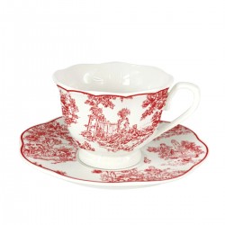 Srt x 6 tazza Toile Rouge