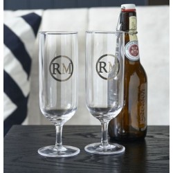 LOVE RM BEER GLASS SETX2
